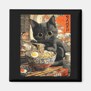 Aimant Chat drôle de Ramen amateurs de nouilles Anime Ota
