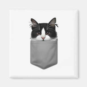 Aimant Chat Drôle Pékin Dans Pocket Mignonne Amoureux des