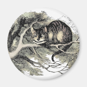 Aimant Chat du Cheshire Alice au Pays des Merveilles Clas