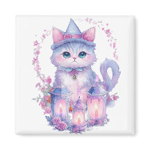 Chat et bougies Halloween