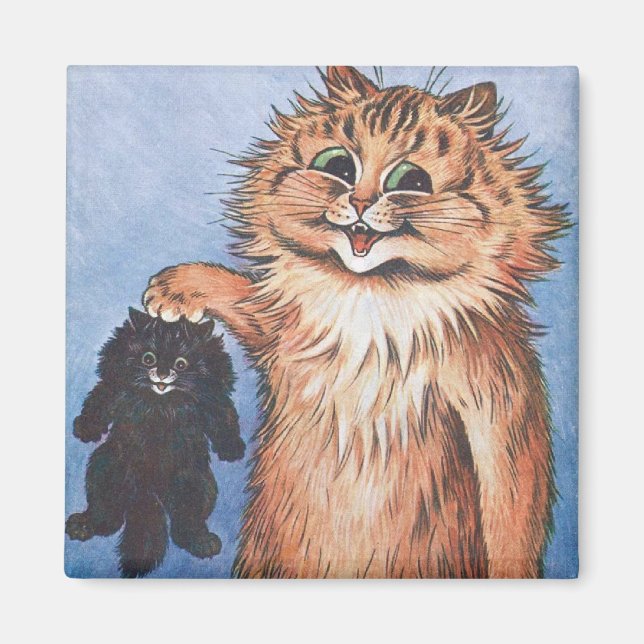 Aimant Chat et chatons, Louis Wain (Devant)