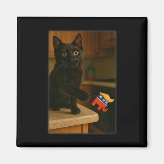 Aimant Chat Frapper Trump De La Table De Comptoir Ledge D (Devant)