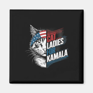 Aimant Chat Ladies For Kamala President Kamala Harris 202