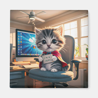 Aimant Chat magnétique avec réveil