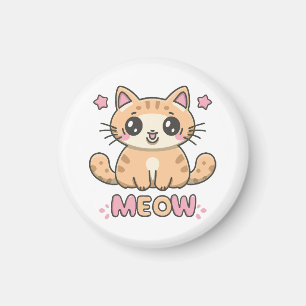 Aimant chat mignon miaou