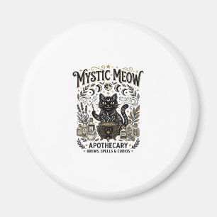 Aimant Chat Mystique Miaou Sorcière Apothicaire Mystique