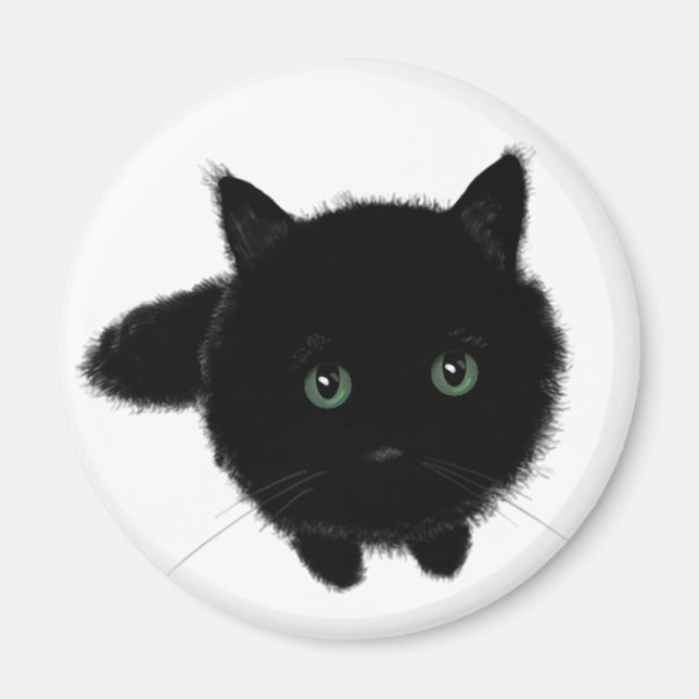 Aimant Chat noir (Devant)