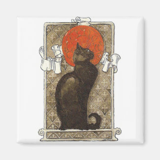 Aimant Chat noir - Art Nouveau - Theophile Steinlen