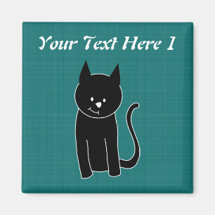 Aimant Chat noir mignon