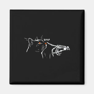 Aimant Chat noir Squelette Halloween Poêle Femme G