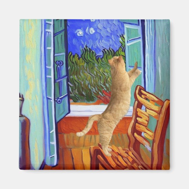 Aimant Chat orange (Devant)