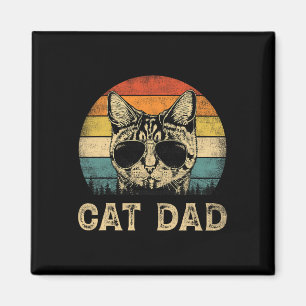 Aimant Chat Papa Amoureux de les chats papa Fête des père