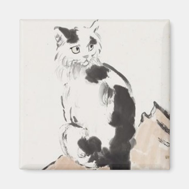 Aimant Chat (par Xu Beihong) (Devant)