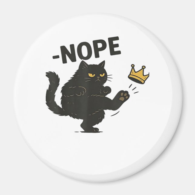 Aimant Chat Pas De Rois En Amérique  (Devant)