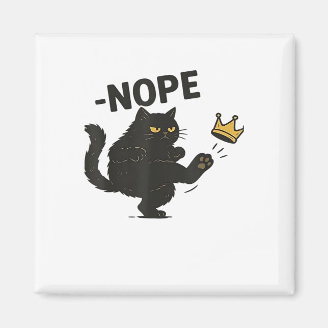 Aimant Chat Pas De Rois En Amérique  (Devant)