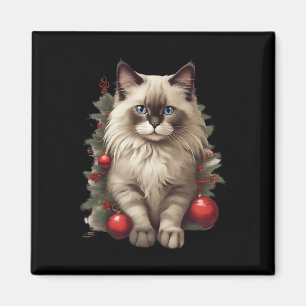 Aimant Chat Ragdoll Noël Byubles 