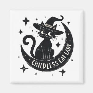Aimant Chat sans enfant Lady Harris Walz Halloween Pastel
