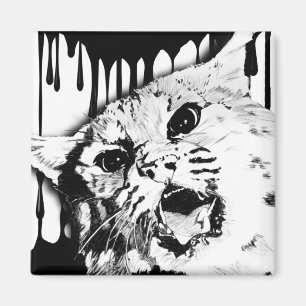 Aimant chat sauvage