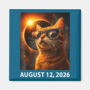 Aimant Chat selfie éclipse totale solaire 2026 12 août 20