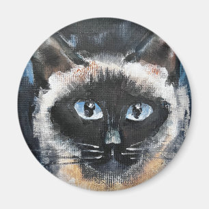 Aimant chat siamois