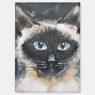 Aimant chat siamois