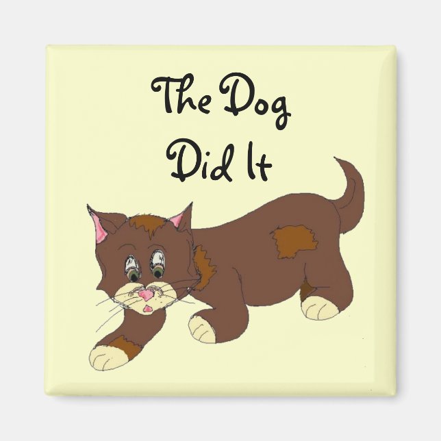 Aimant Chat sournois (Devant)