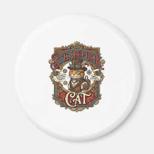 Aimant Chat Steampunk Chat Steampunk Vintage