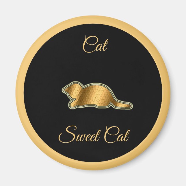 Aimant Chat sucré (Devant)