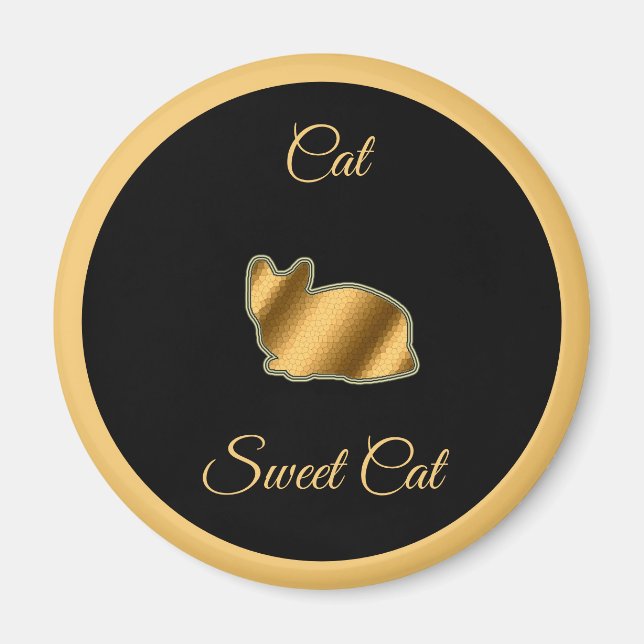 Aimant Chat sucré (Devant)