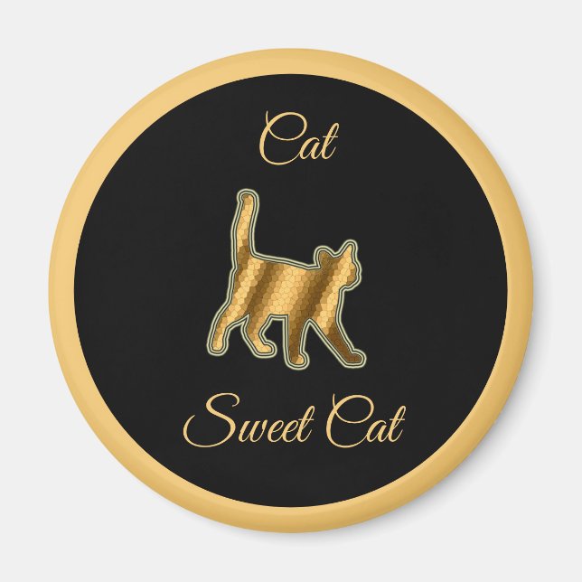 Aimant Chat sucré (Devant)