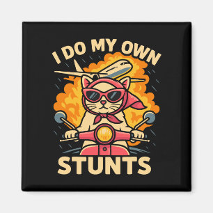 Aimant Chat Sur Scooter Je Fais Mes Propres Têtes