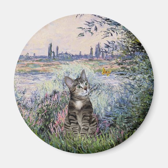 Aimant Chat (Tigré 2) - Au bord de la Seine (Devant)