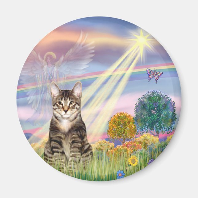 Aimant Chat (Tigré) - Ange des Nuages (Devant)