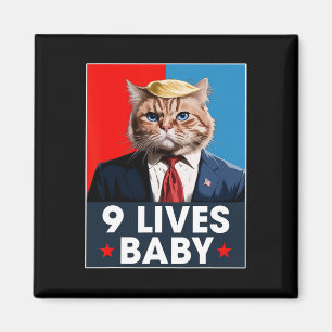 Aimant Chat Trump 9 Vies Par Drôle Vote Pour Chat Trump 2