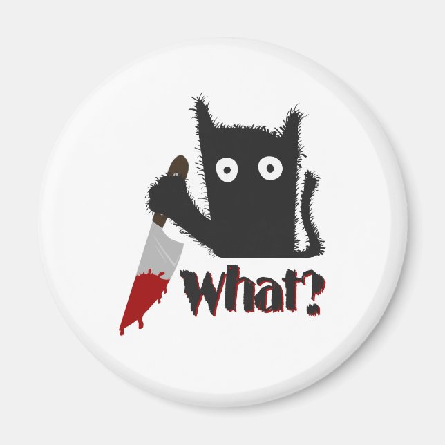 Aimant Chat tueur (Devant)