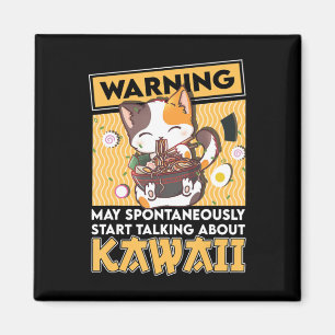 Aimant Chat vintage Ramen Kawaii Anime Japonaise Gift Gir