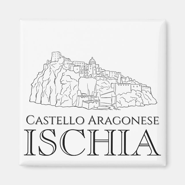 Aimant Château Aragonais, Ischia Voyage (Devant)