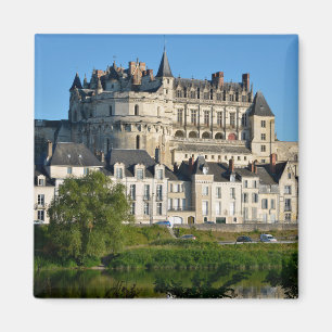 Aimant Château d'Amboise en France Autocollant Carré de c