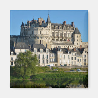 Aimant Château d'Amboise en France Autocollant Carré de c