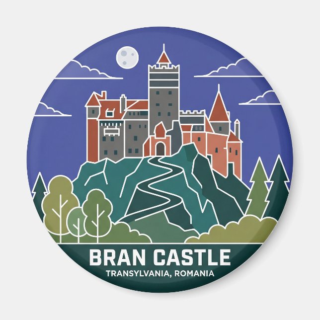 Aimant Château de Bran Roumanie (Devant)