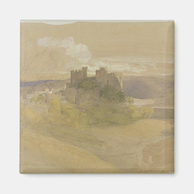 Aimant Château de Conway (graphite, w/c et gouache sur pa (Devant)