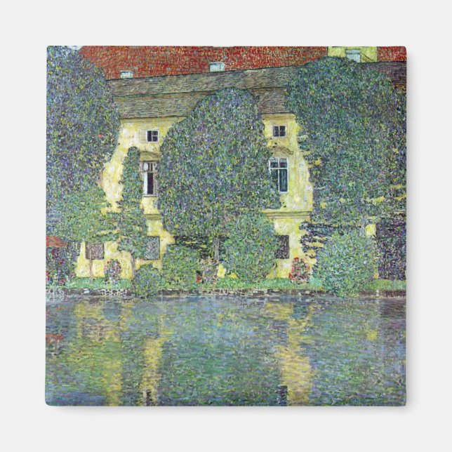 Aimant Château de l'Attersee par Gustav Klimt (Devant)