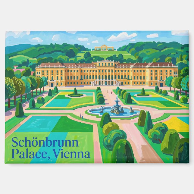Aimant Château de Schönbrunn Autriche (Recto)