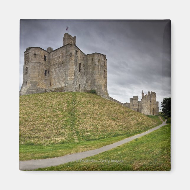 Aimant Château de Warkworth en Northumberland, Angleterre (Devant)