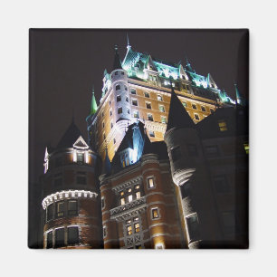 Aimant Chateau Frontenac Château Éclairé À L'Aimant De Nu