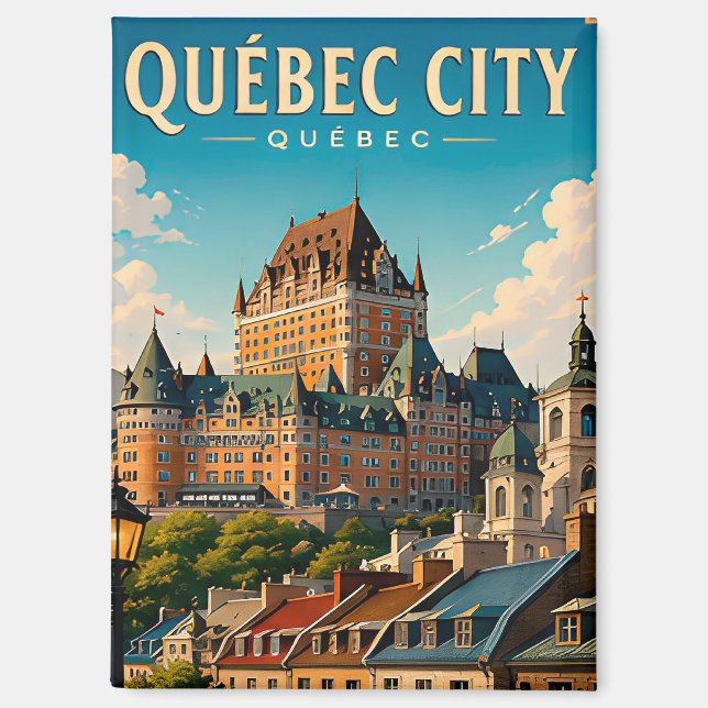 Aimant 🏰 Château Frontenac de Québec (Recto)
