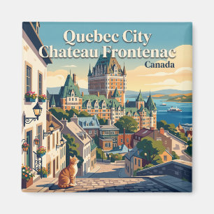 Aimant Château Frontenac, ville de Québec, Canada