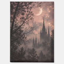 Château gothique de la forêt de la Lune Rousse
