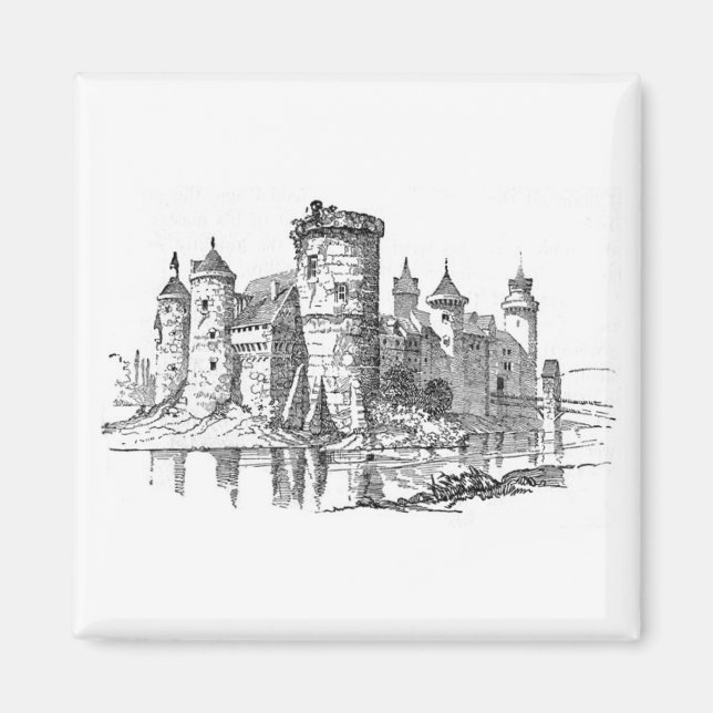 Aimant Château médiéval (Devant)