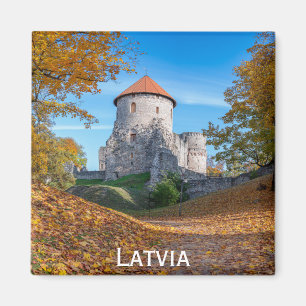 Aimant Château médiéval entouré de forêt